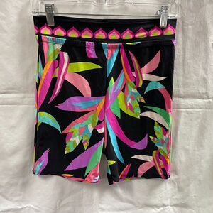 Trina Turk Birds of Paradise Bike Shorts See Measurements